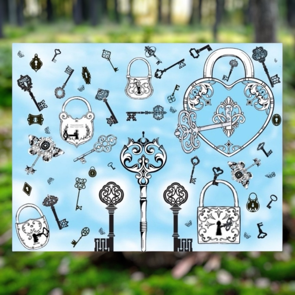 25 10X13 Poly Mailers Skeleton Key and Padlocks Shipping Envelopes PRICE IS FIRM - Picture 3 of 11